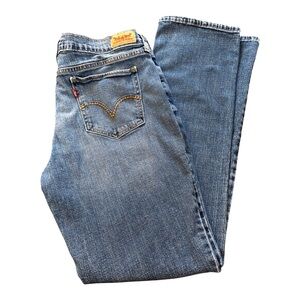 Levi’s 505 Straight Leg Jeans 12L 31x34 Mid Rise Classic Med Wash Minimalist